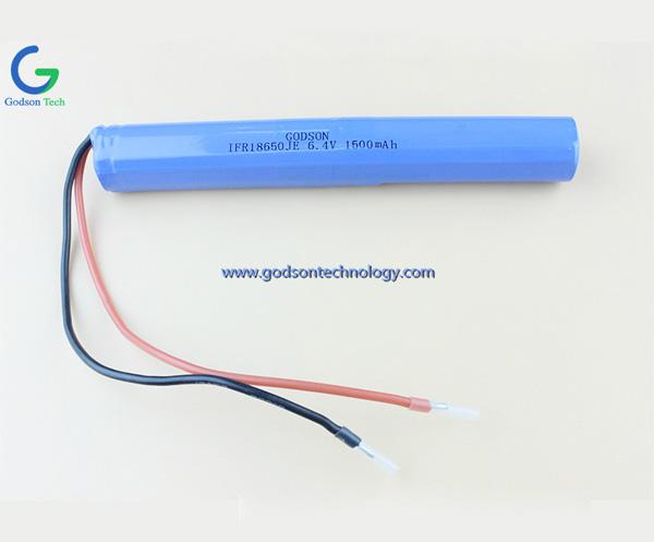 Аккумулятор LiFePO4 IFR18650 1500mAh 6.4V