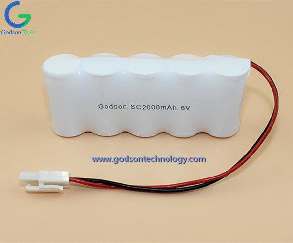 Аккумулятор Ni-Cd SC2000mAh 6V