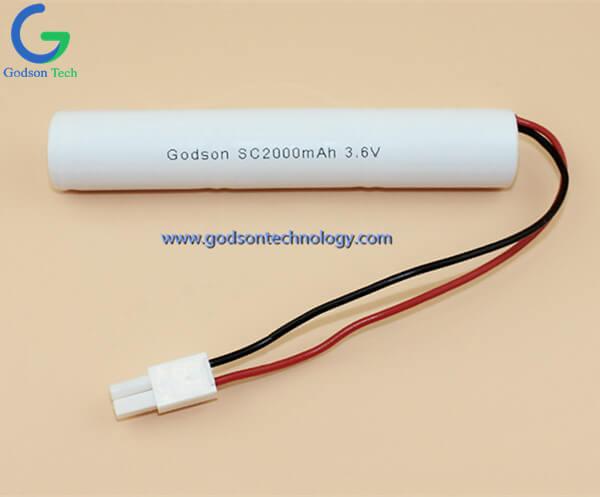 Аккумулятор Ni-Cd SC2000mAh 3.6V