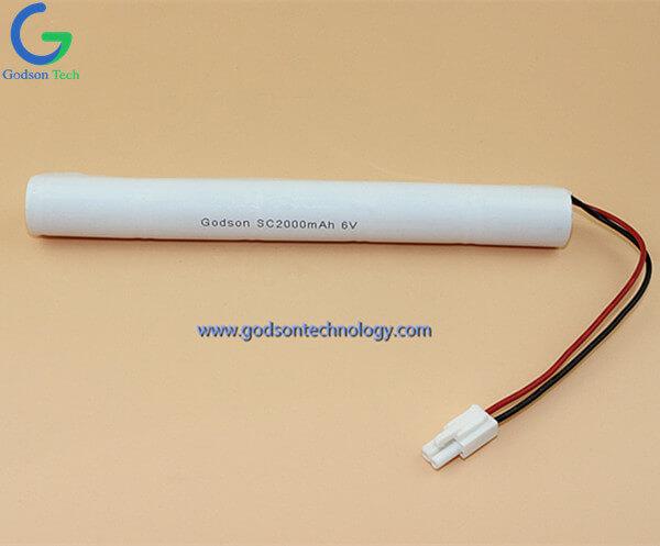 Ni-Cd аккумуляторная батарея SC2000mAh 6V