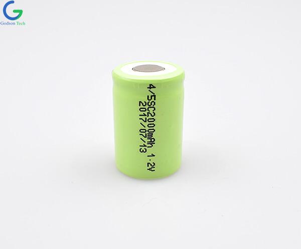 Аккумулятор Ni-MH 4/5SC 2000mAh 1.2V