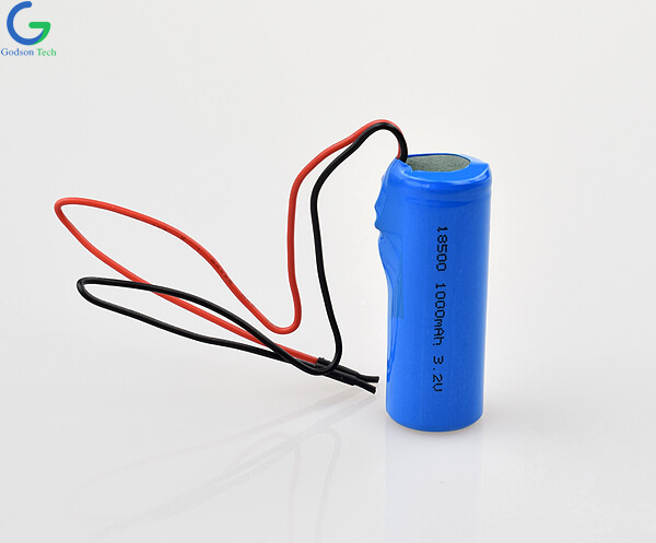 Аккумулятор LiFePO4 IFR18500 1000mAh 3.2V