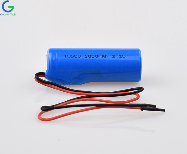 Аккумулятор LiFePO4 IFR18500 1000mAh 3.2V