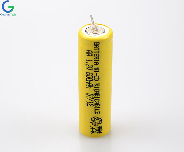 Ni-Cd аккумуляторная батарея AA 600mAh 1.2V