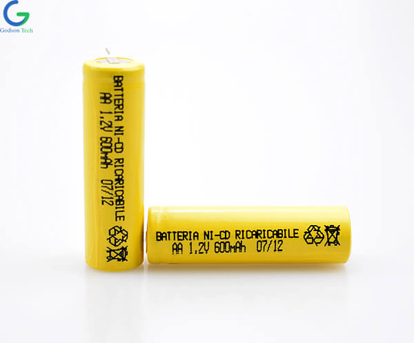 Ni-Cd аккумуляторная батарея AA 600mAh 1.2V