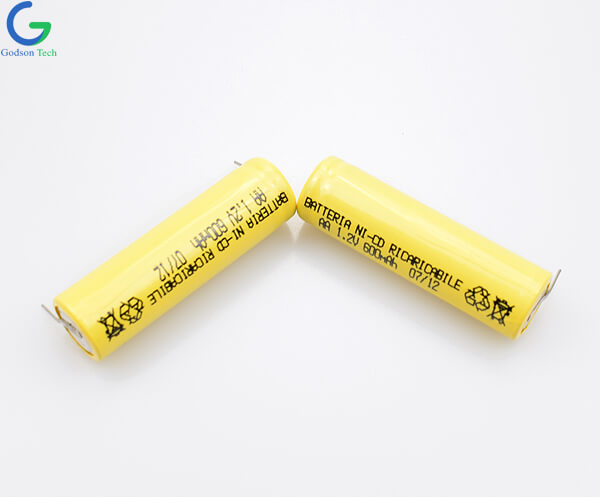 Ni-Cd аккумуляторная батарея AA 600mAh 1.2V