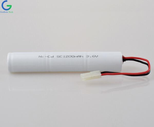 Ni-Cd аккумуляторная батарея SC1200mAh 3.6V