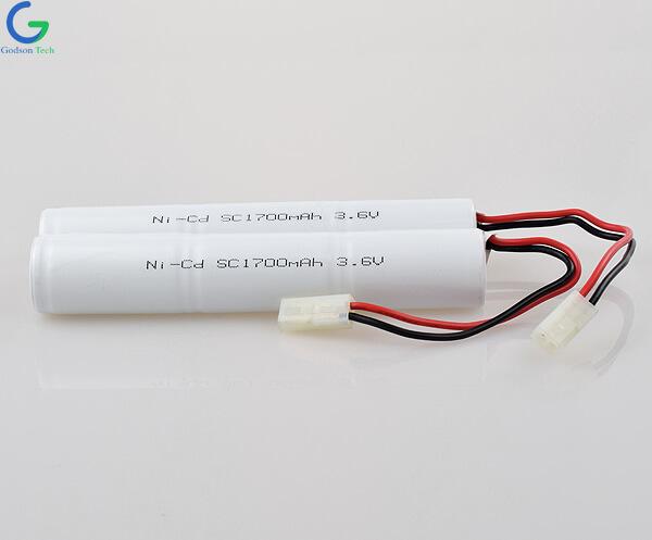 Ni-Cd аккумуляторная батарея SC1700mAh 3.6V