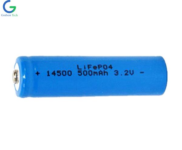 LiFePO4 Аккумулятор IFR14500 500mAh 3.2V