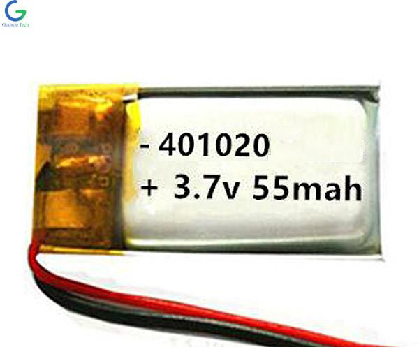 литий-полимерный аккумулятор 401020 55mAh 3.7V