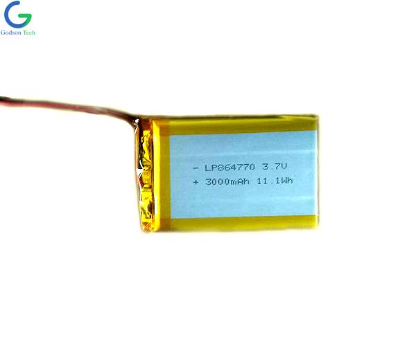 литий-полимерный аккумулятор 864770 3000mAh 3.7V